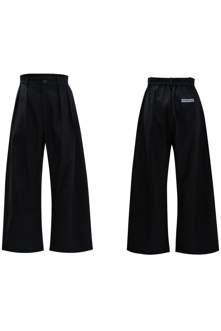 Striped Cinched Waist Trousers