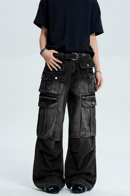 Vintage Multi Pocket Cargo Jeans