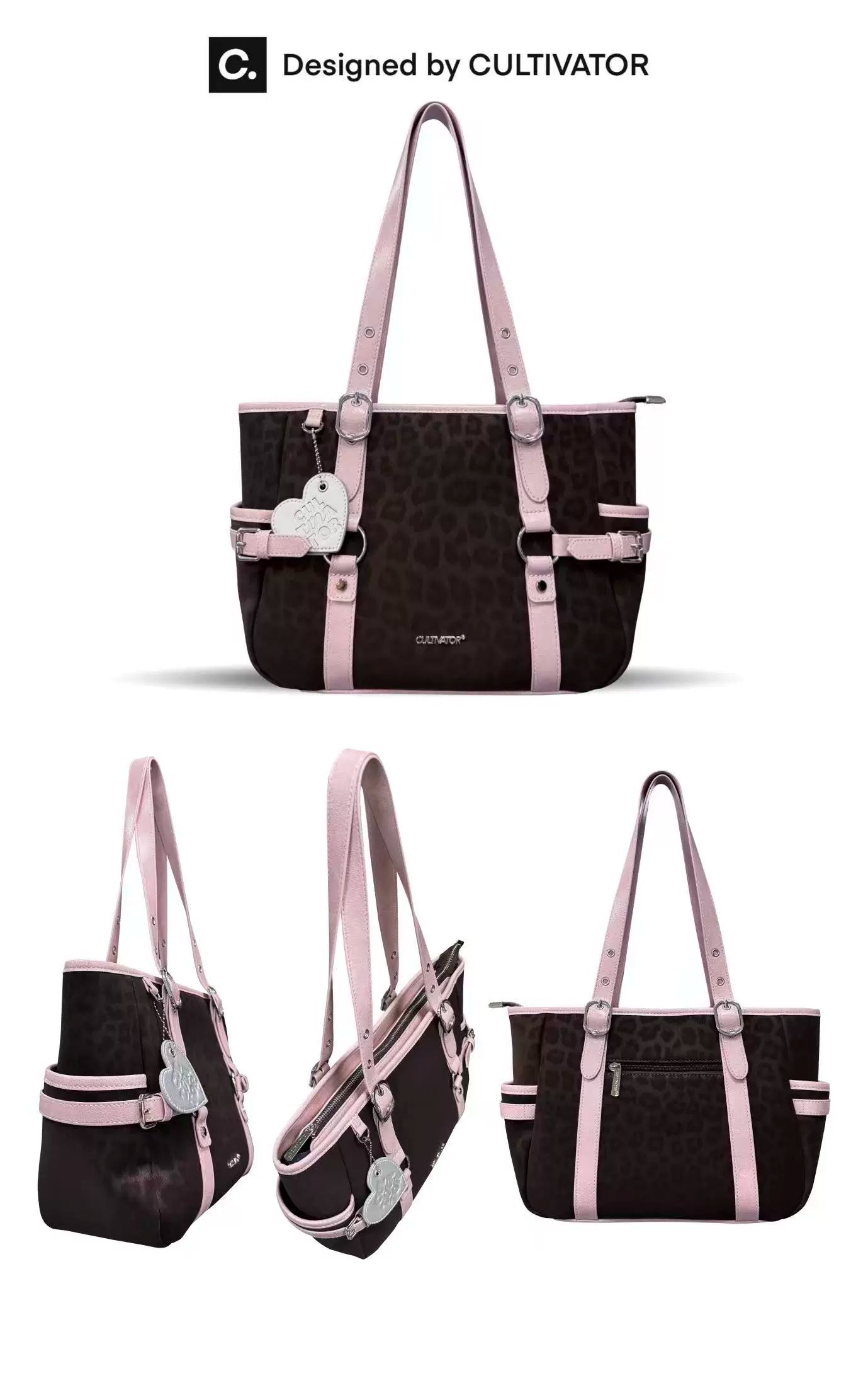 Leopard Basket Tote Bag