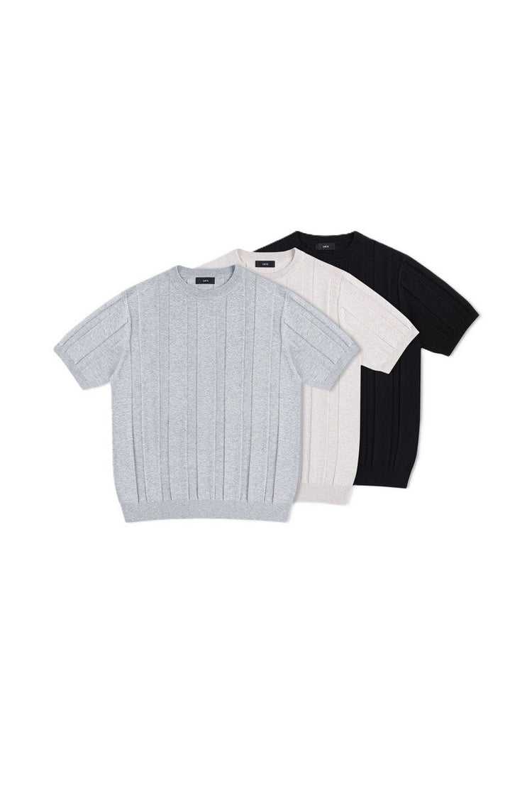 Linen Blend Knit T-Shirt — IDLT