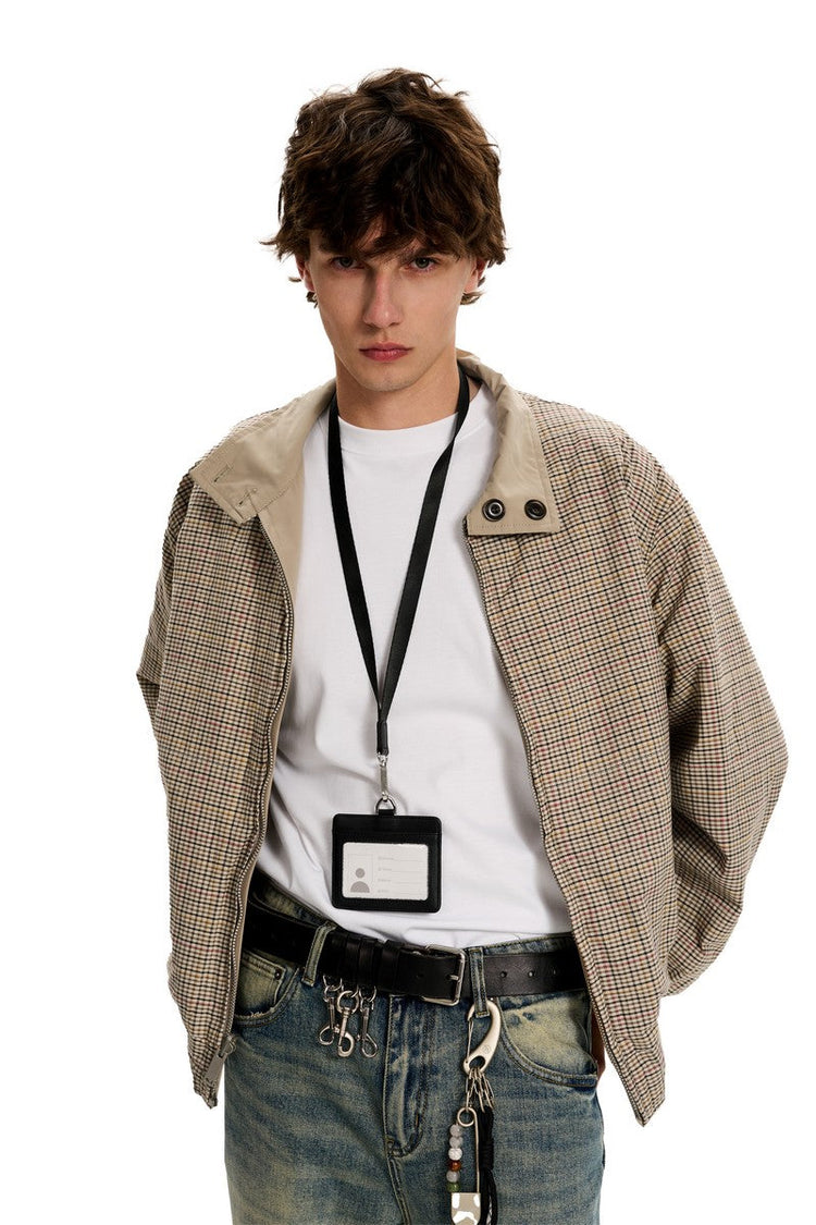 Reversible Plaid Collar Jacket — Trenqor Basics