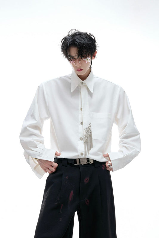 Structured Tie Detail Shirt