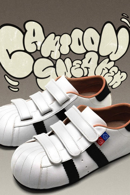 White Cartoon Sneakers