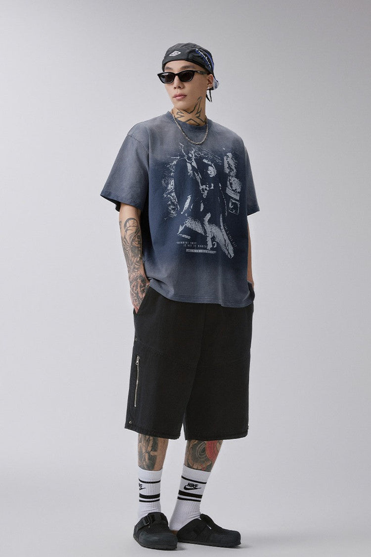 Gradient Portrait T-Shirt — F2CE — view 3