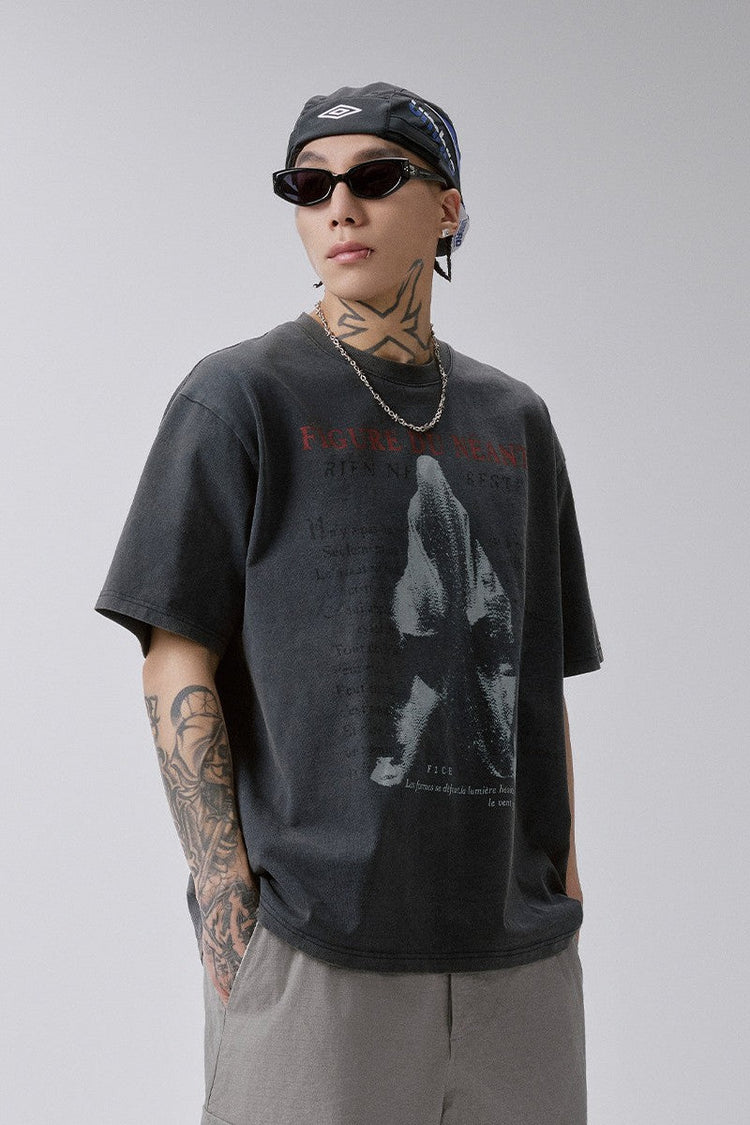 Vintage Washed Graphic T Shirt — F2CE — view 3