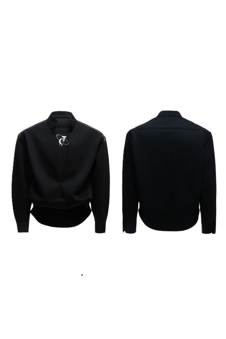 Layered Zip Mock Neck Sweater — Argue Culture — view 6