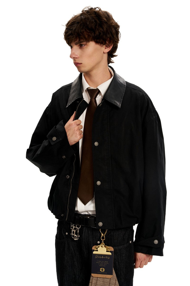 Black Minimalist Casual Jacket