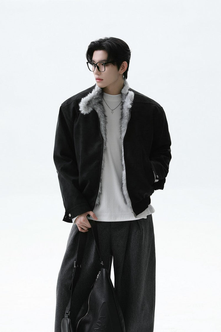 Fleece Lined Harrington Jacket