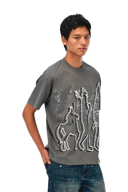 Ink Splash Graphic Street Tee