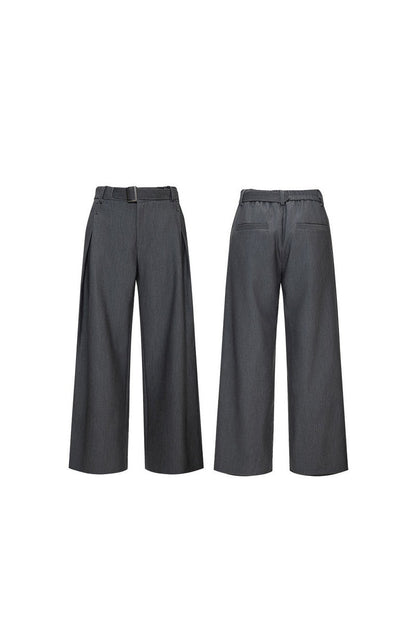 Asymmetric Wide Leg Trousers
