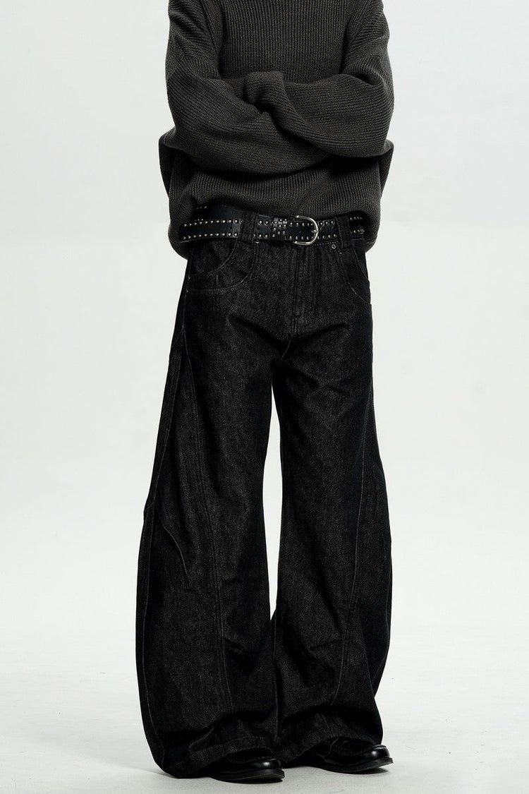 Deconstructed Patchwork Blade Jeans — Trenqor Basics — view 3