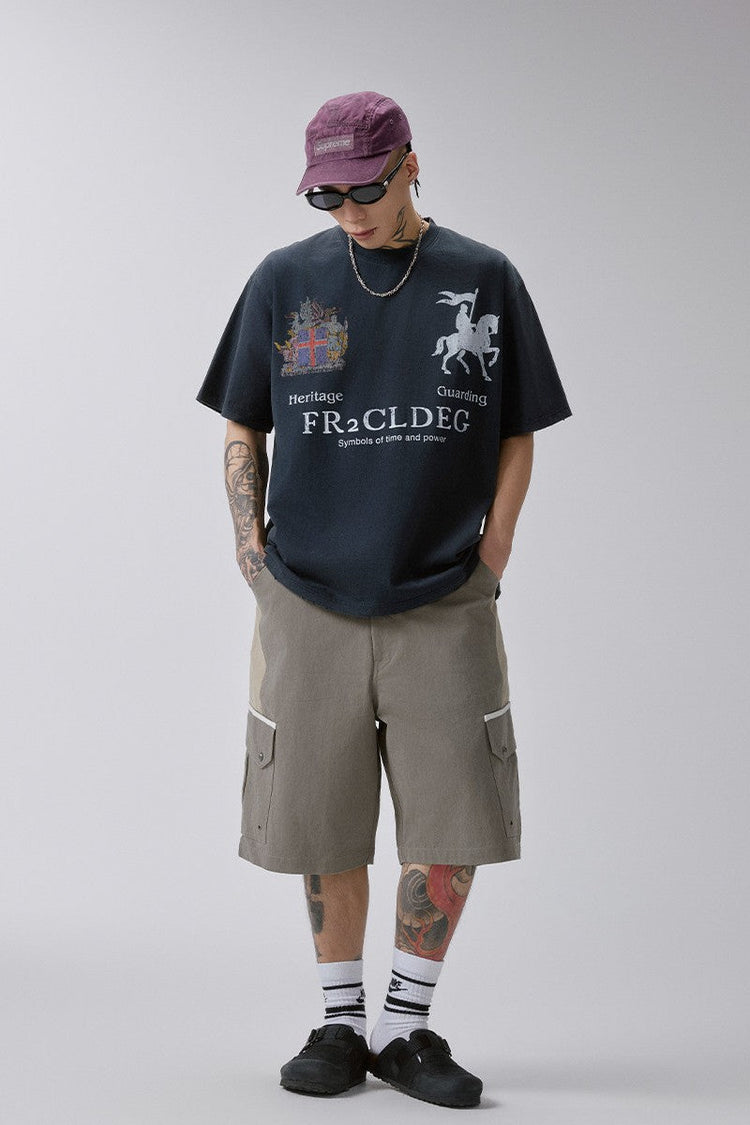Distressed Badge T-Shirt — F2CE — view 3