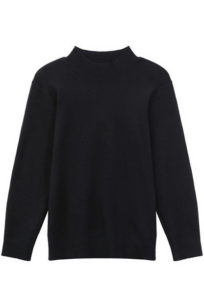 Modal Blend Fitted Turtleneck Sweater