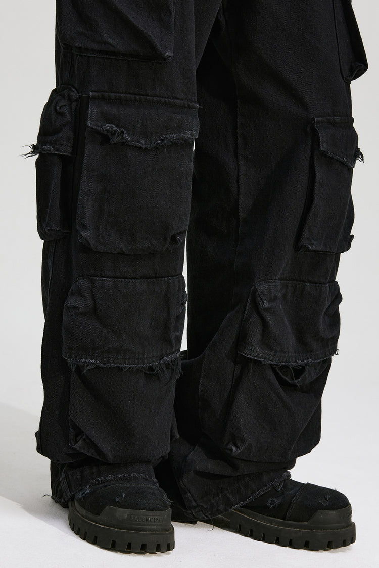 Multi Pocket Cargo Jeans — Antidote — view 6
