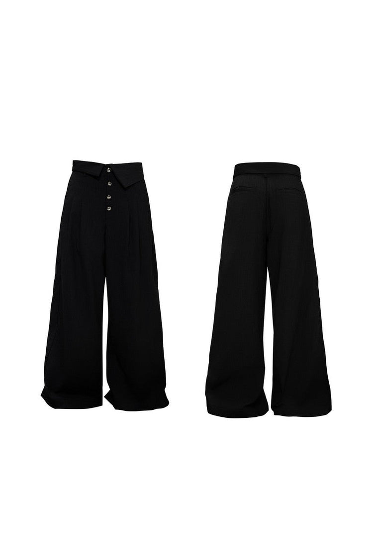 Braided Loose Suit Trousers — Argue Culture — view 4