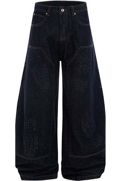 Flared Raw Denim Carpenter Jeans