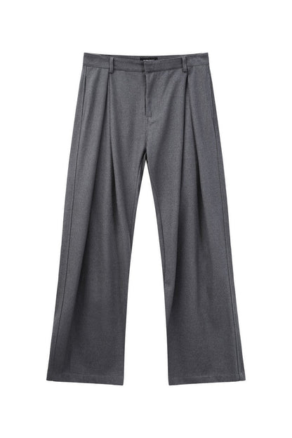Old Money Pleated Wool Trousers