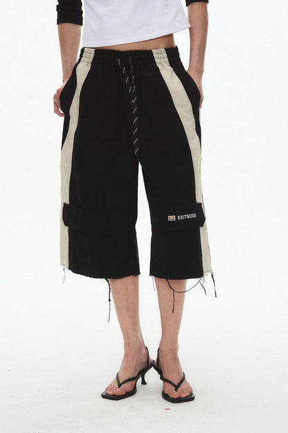 Distressed Workwear Cargo Shorts