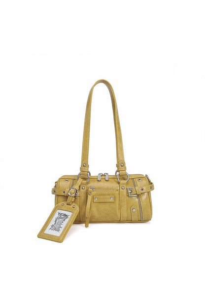 Y2K Biker Baguette Bag