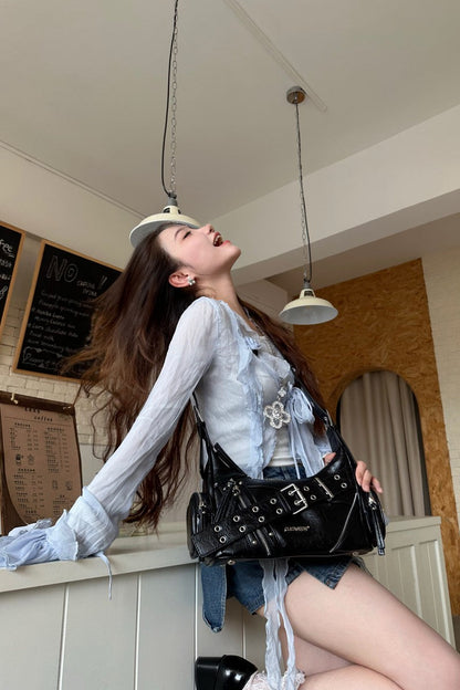 Y2K Biker Underarm Bag