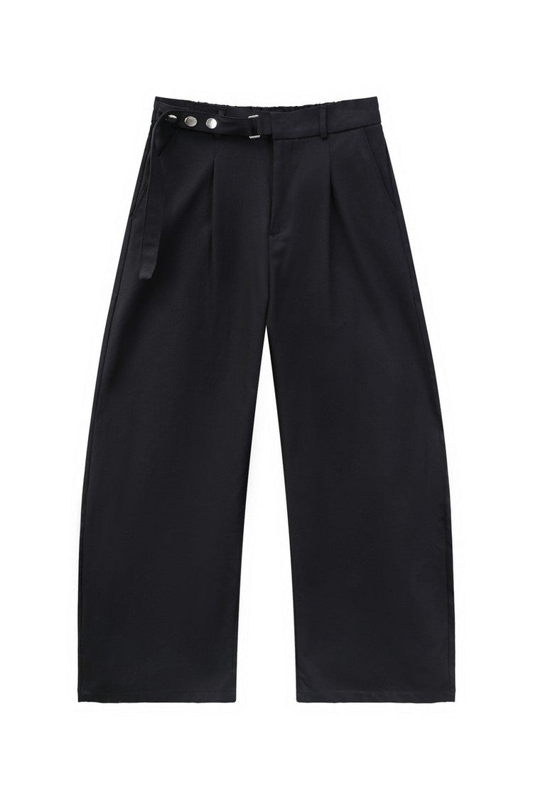 Old Money Draped Wide Leg Trousers — Turntide — view 6