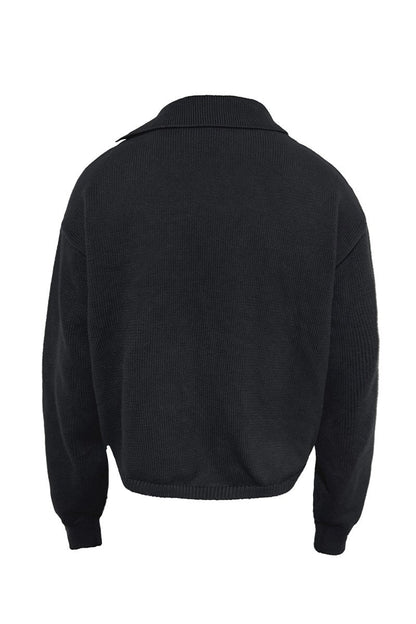 Asymmetrical Wool Blend Sweater