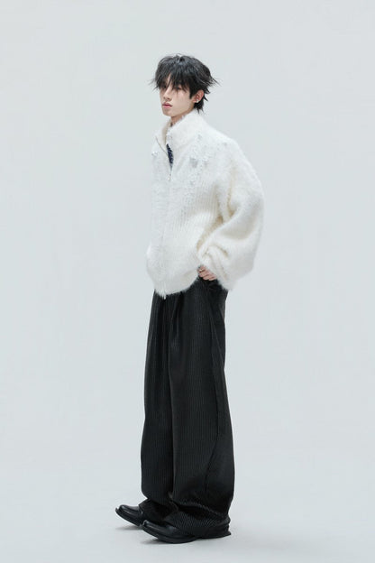 Pearl Fleece Knit Cardigan