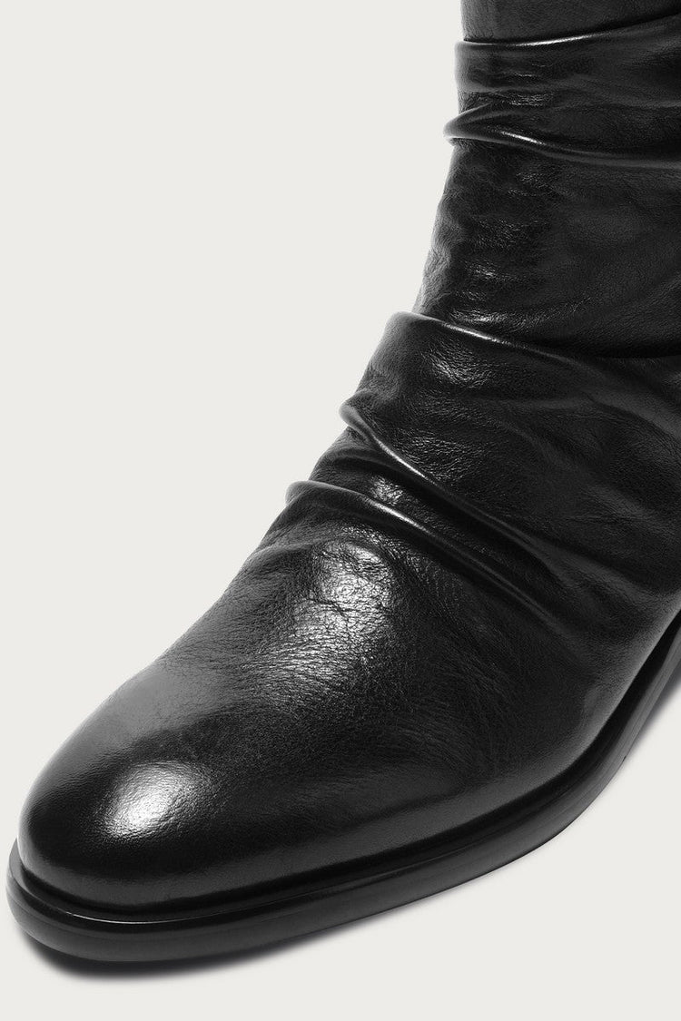 Wrinkled Horsehide Chelsea Boots — TERRAINCOGNITA — view 3