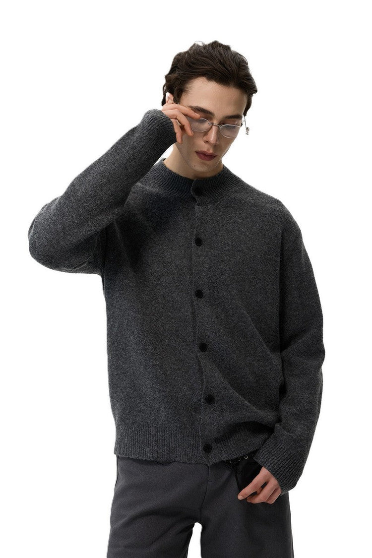 Button Up Knit Cardigan — Trenqor Basics — view 2