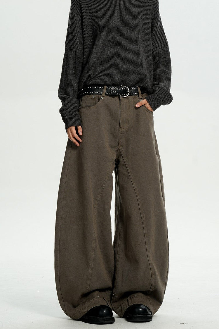 Brown Washed Blade Work Pants — Trenqor Basics — view 5