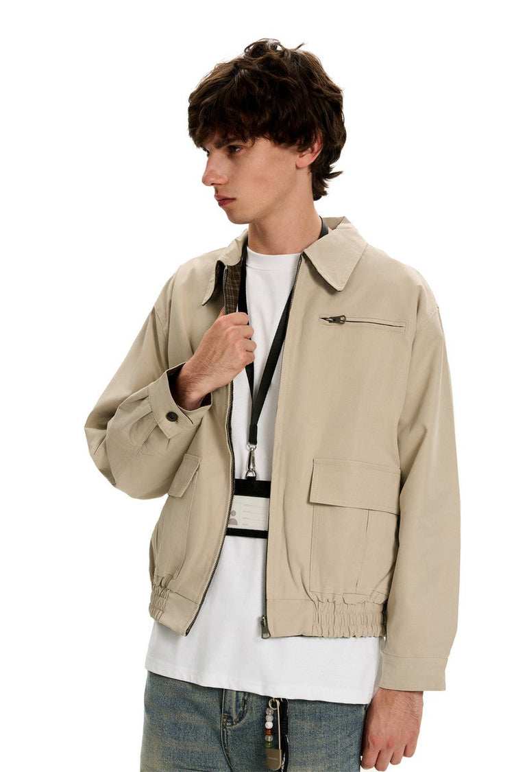 Reversible Fall Collar Jacket — Trenqor Basics — view 4