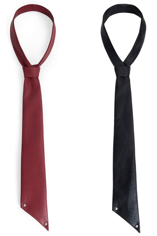 Cracked Leather Tie — Argue Culture