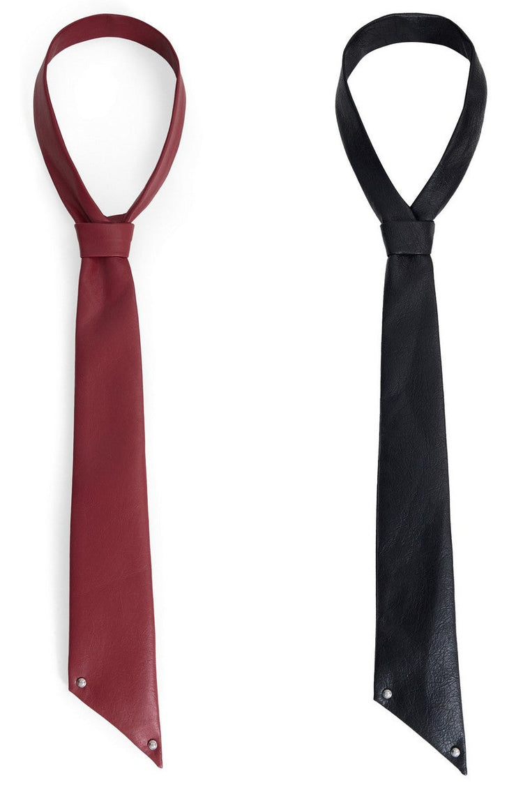 Cracked Leather Tie — Argue Culture