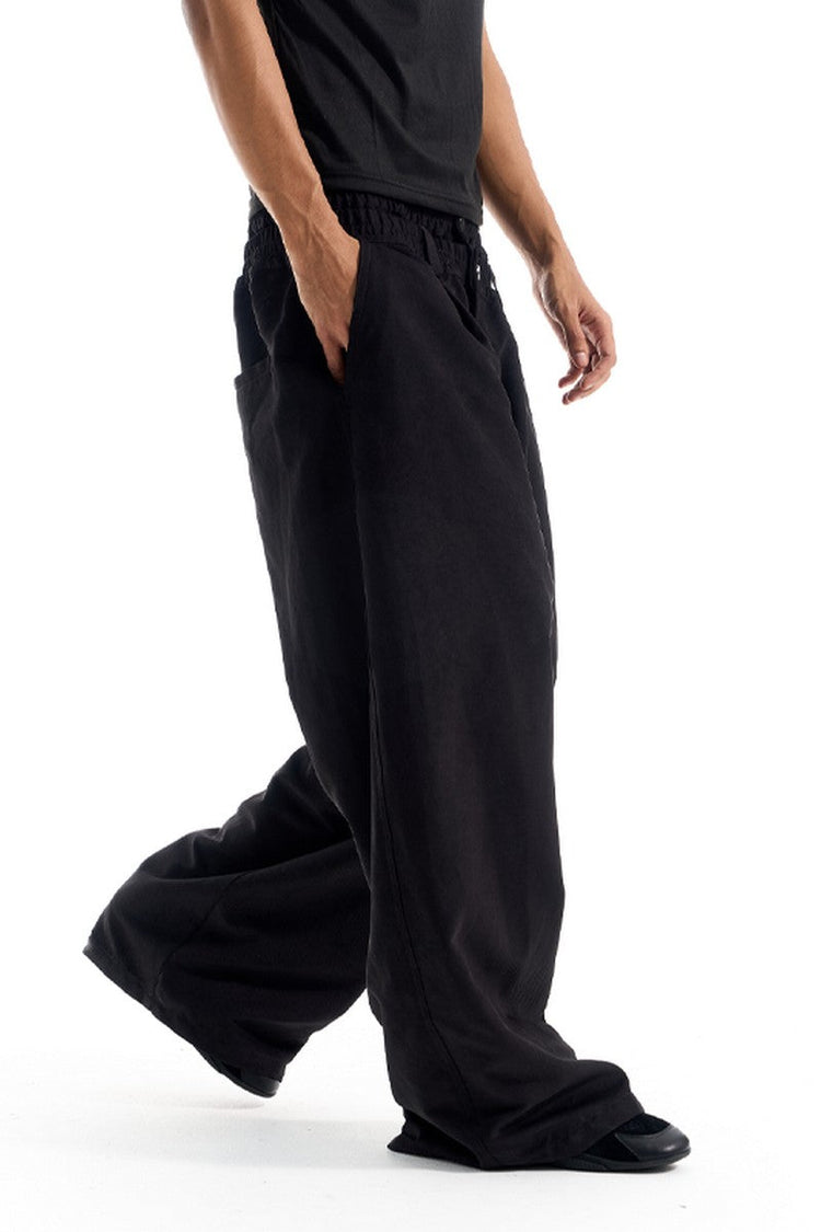 Pleated Double Waist Wide Pants — Blind/No Plan — view 4