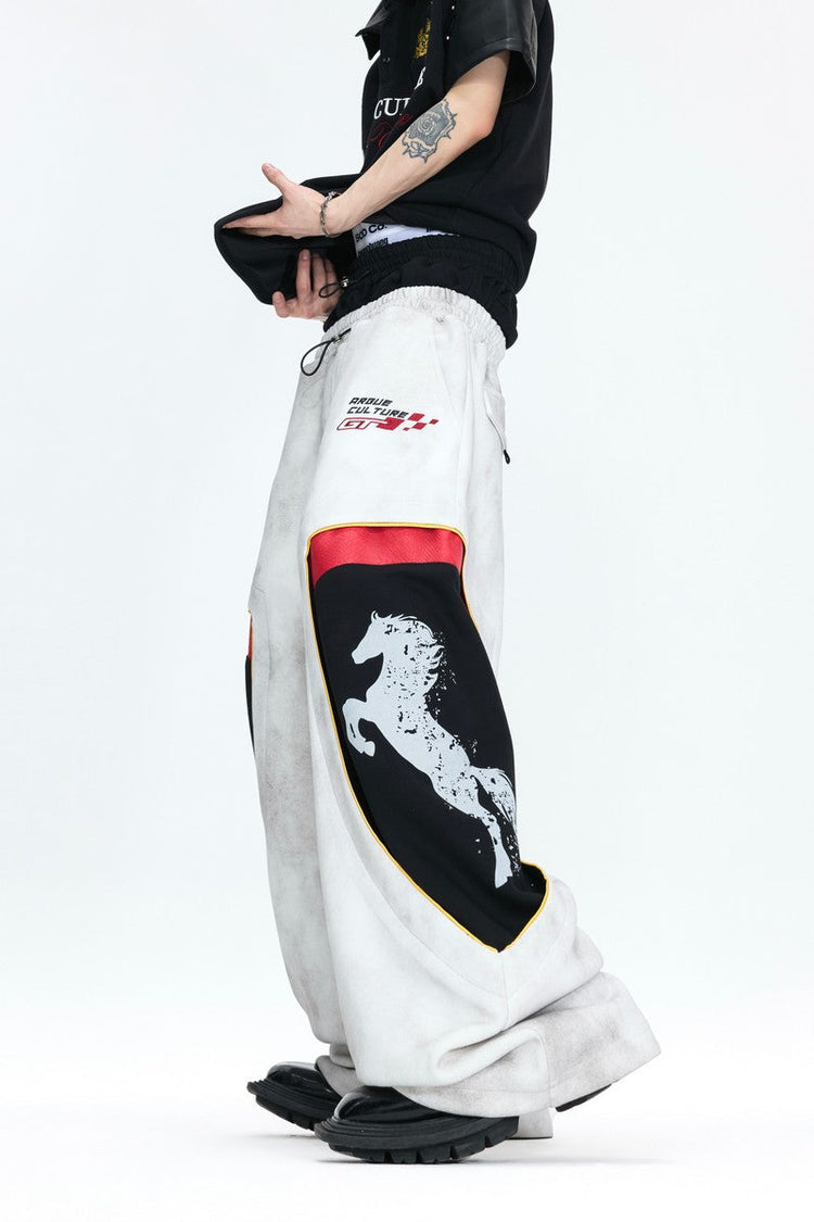 Washed Racing Baggy Sweatpants — Argue Culture