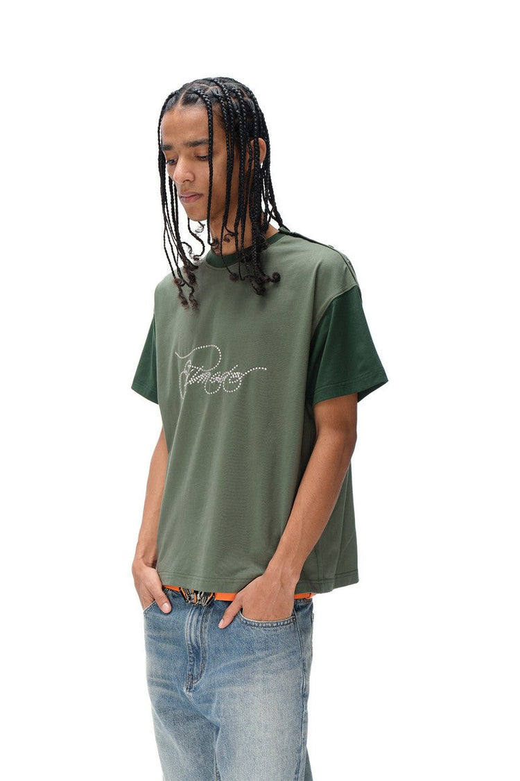 Distressed Script Raglan Tee — Blind/No Plan — view 5