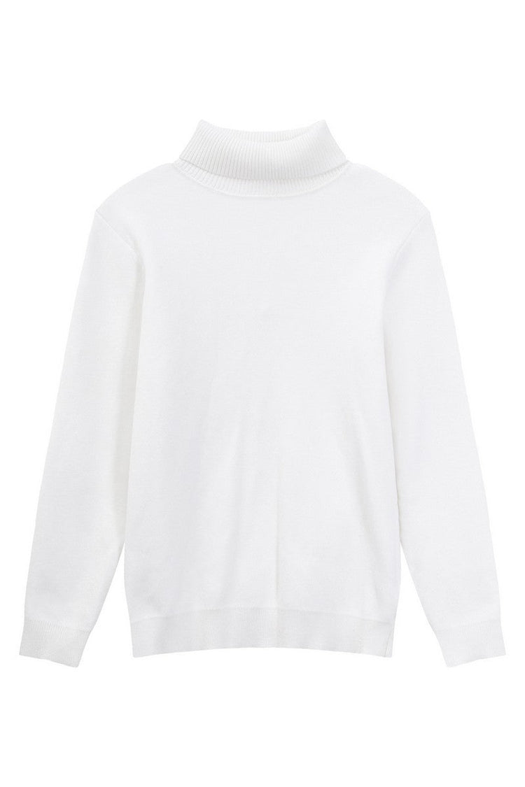 Tencel Cashmere Fitted Turtleneck Sweater — Turntide — view 5