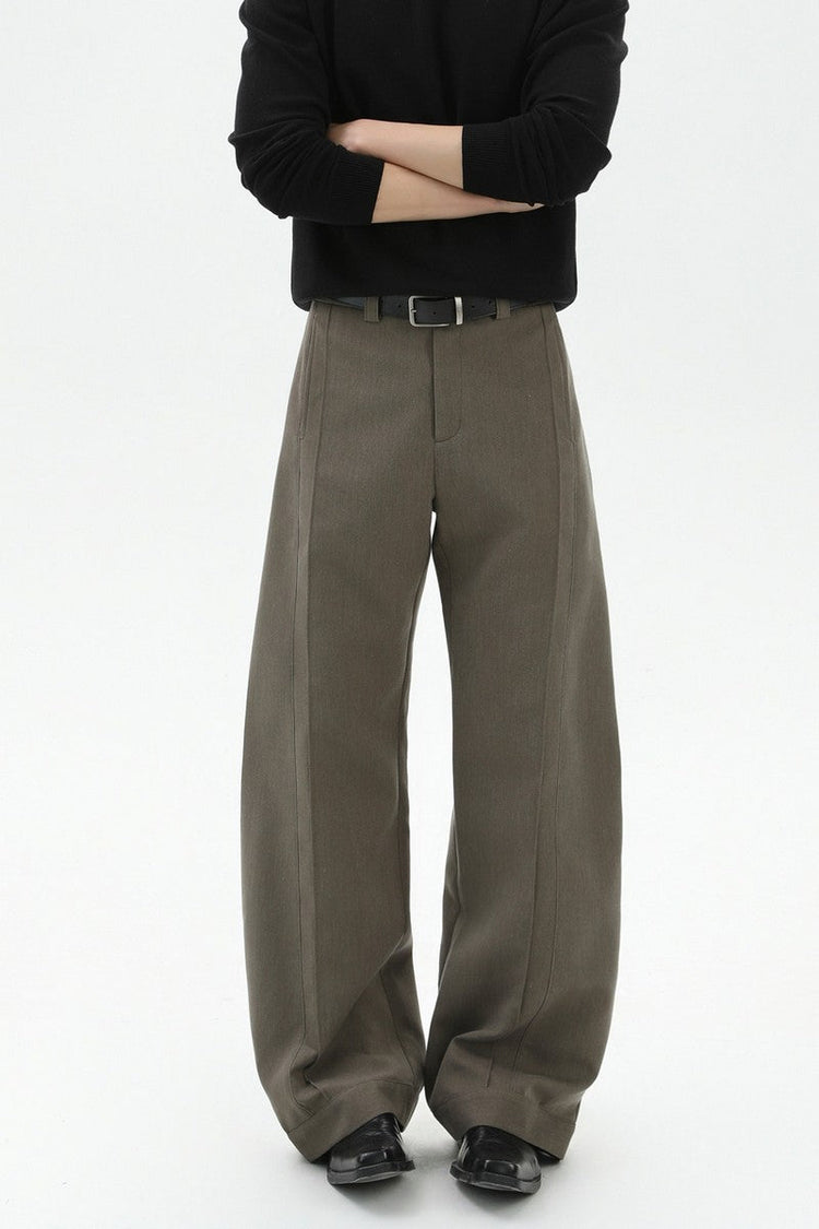 Quilted Pleated Wide Leg Trousers — Turntide — view 3