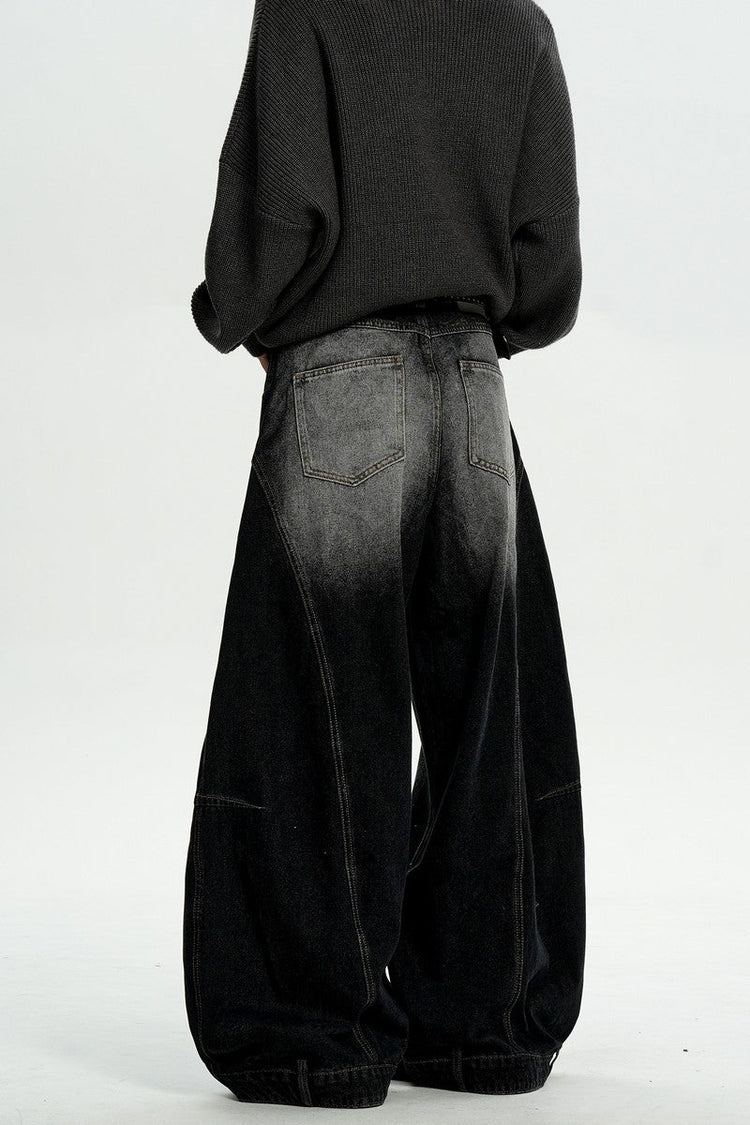 Faded Gray Washed Jeans — Trenqor Basics — view 4