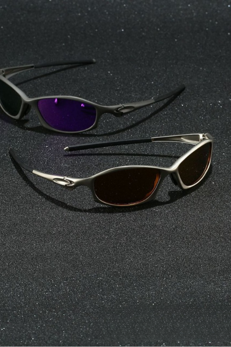 Y2K Steampunk Polarized Sunglasses — Trenqor Basics — view 2