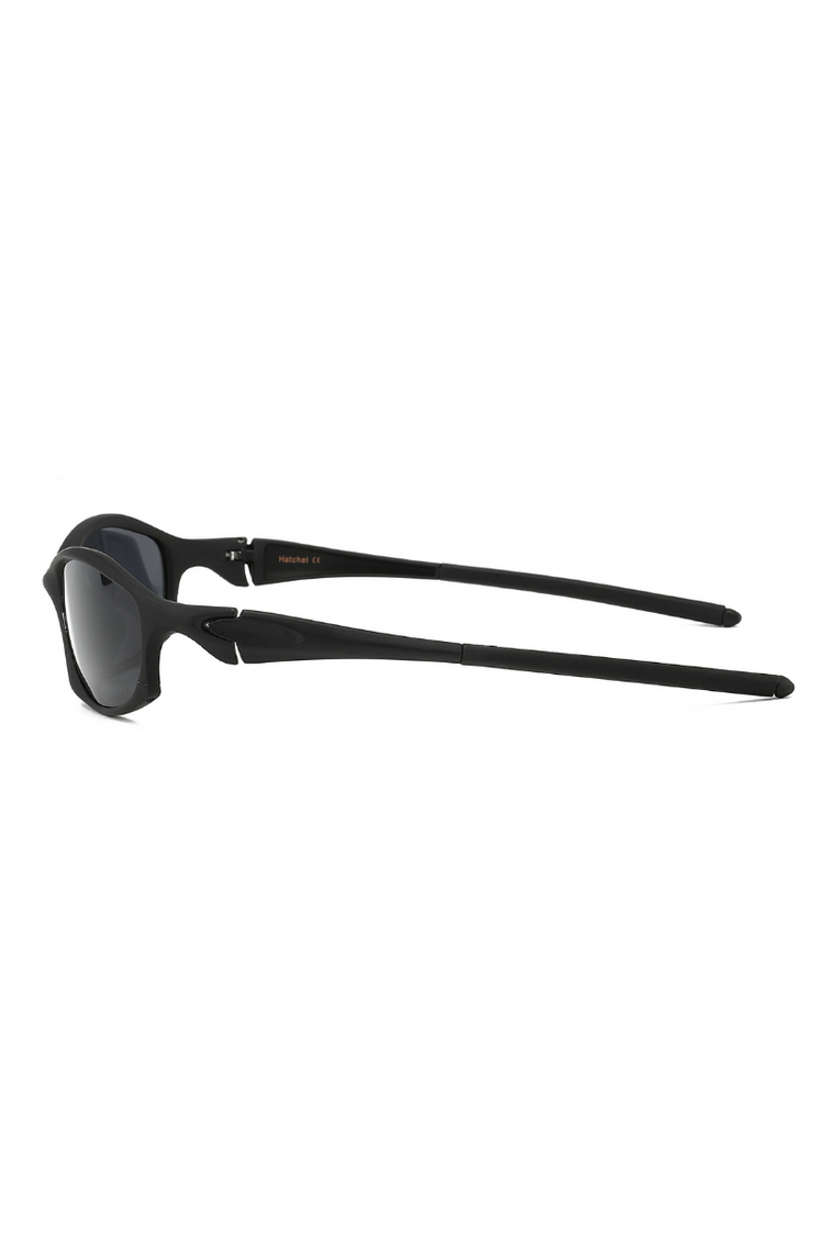 Y2K Steampunk Polarized Sunglasses — Trenqor Basics — view 4