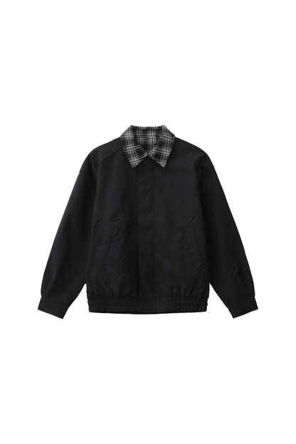 Plaid Layered Look Casual Jacket