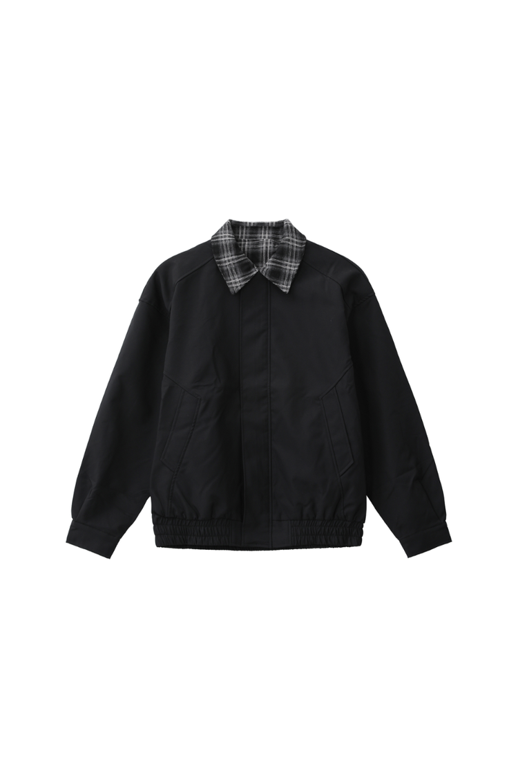 Plaid Layered Look Casual Jacket