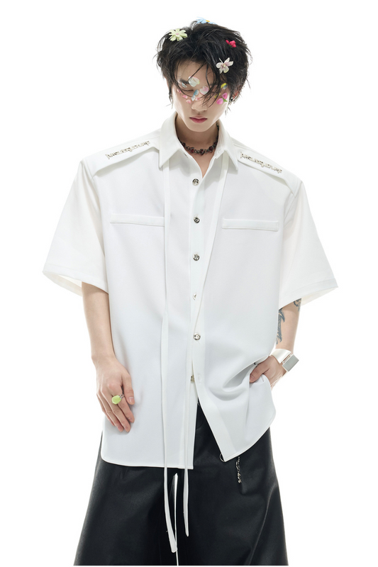 Ribbon Detail Shirt Tee