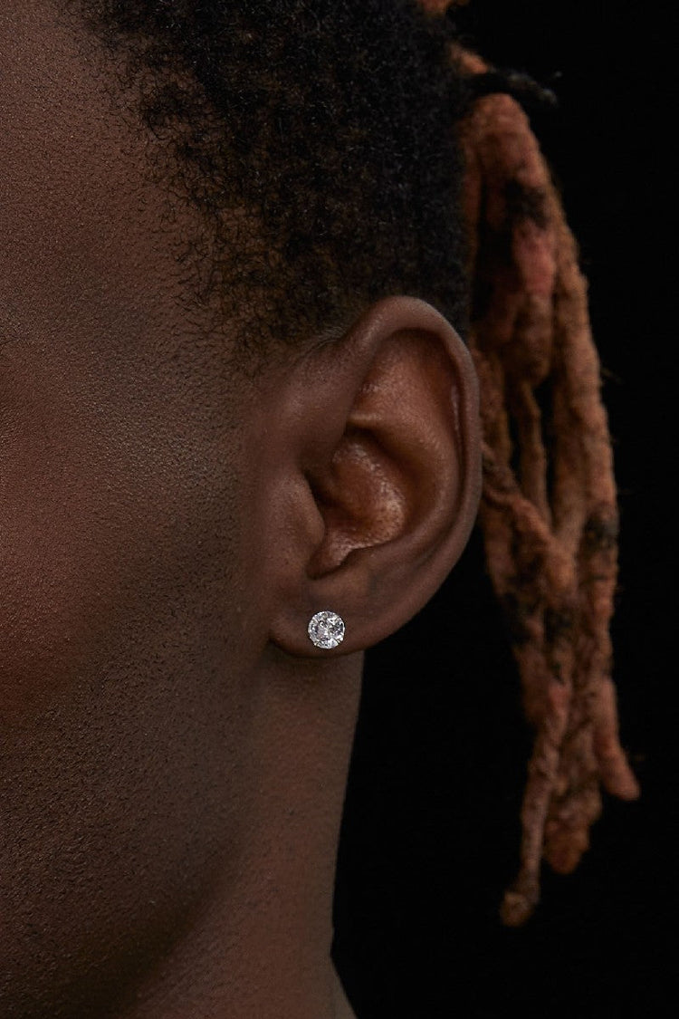 Four Claw Diamond Earrings — Hit List — view 7