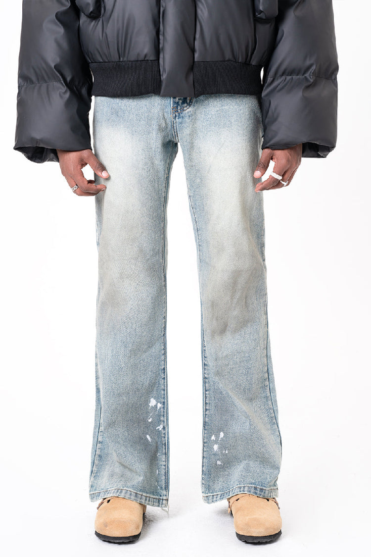 Vintage Distressed Straight Jeans — Trenqor Basics