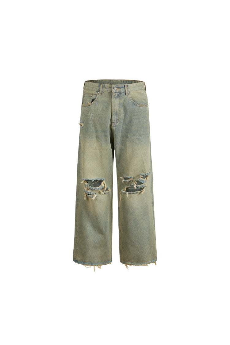 Distressed Wide Leg Jeans — Remedy — view 6