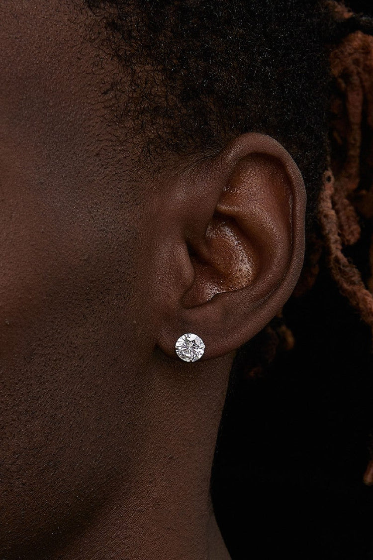Four Claw Diamond Earrings — Hit List — view 5