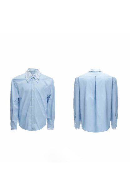 Striped Colorblock Layered Shirt