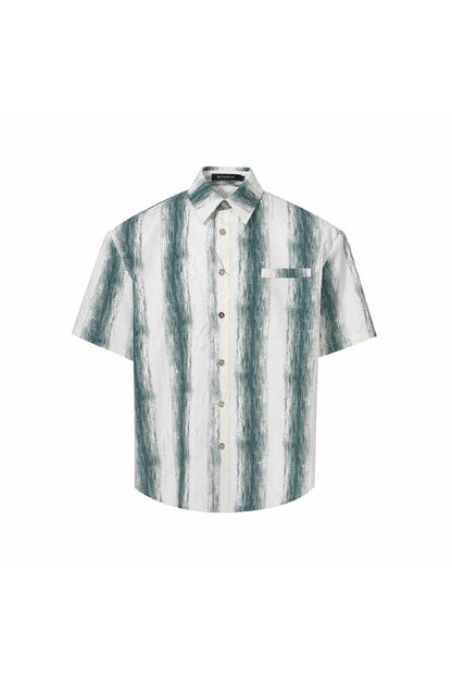 Wrinkled Ink Stripe Shirt